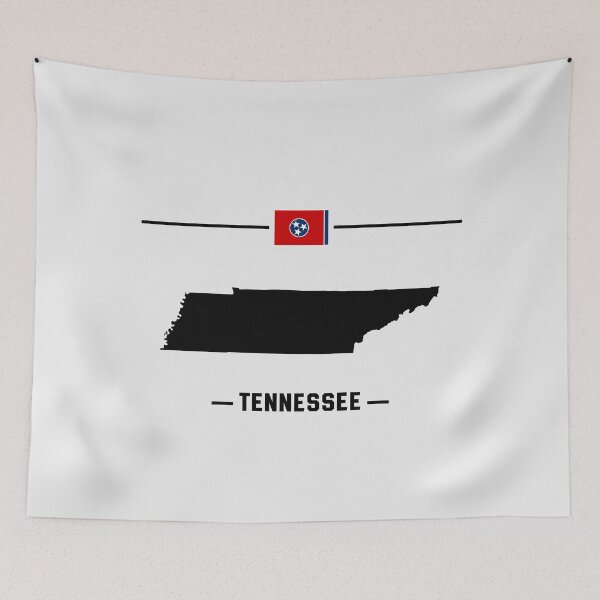 Item preview, Tennessee State Map & Flag Silhouette T-Shirt | Volunteer State Pride designed and sold by mashmosh.