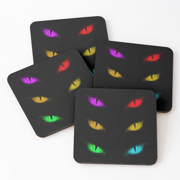 Item preview, Neon Watchers – Glowing Eyes in the Dark designed and sold by PixelVibe782.