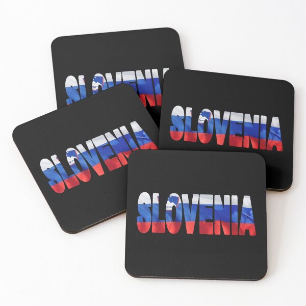 Item preview, SLOVENIA - Flag Flying in Wind cut to Letters Souvenir Sticker Shirt designed and sold by Adam Gormley.