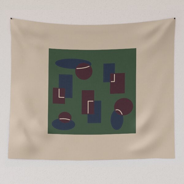 Item preview, Abstract, shapes, ovals and rectangles, earth tones EZonThei designed and sold by EZonThei.