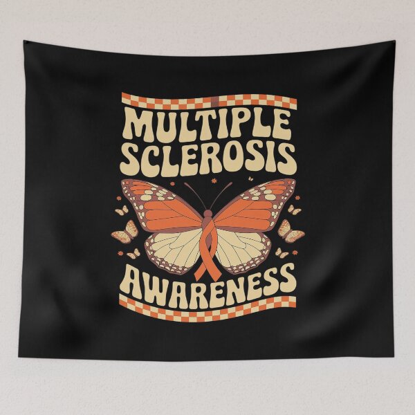 Item preview, Multiple Sclerosis Awareness Butterfly Wear Orange Ribbon  designed and sold by CombatTask.