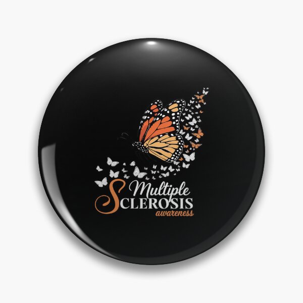 Item preview, Multiple Sclerosis Awareness Butterfly Wear Orange Ribbon designed and sold by MythWoot.