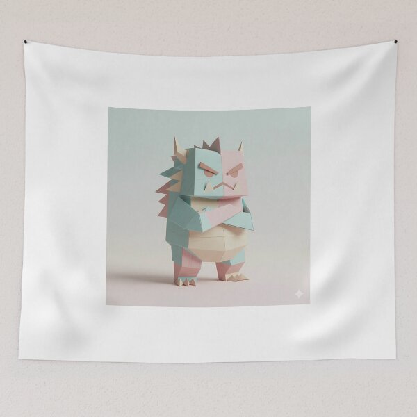 Item preview, Pastel Paper Dragon with Attitude designed and sold by digisetumedia.