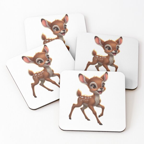 Item preview, Cute Baby Fawn Cartoon | Adorable Deer With Big Eyes and Spots designed and sold by ghadirfadak.