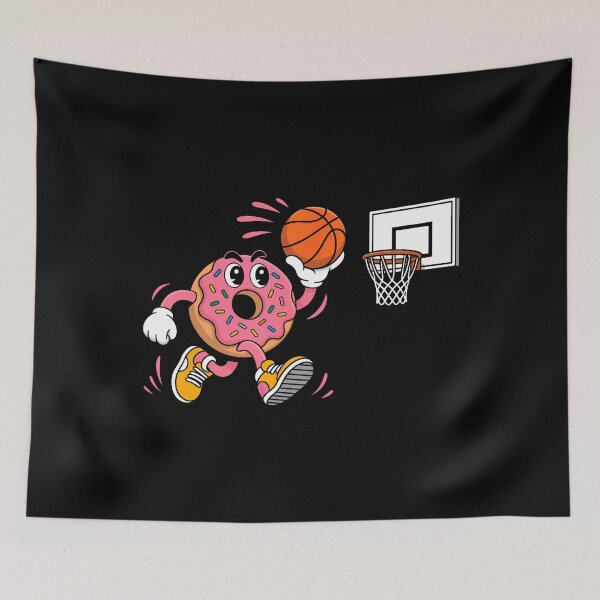 Item preview, Funny Donut Basketball Player Slam Dunk Fan Hoops designed and sold by CandyceMillie.