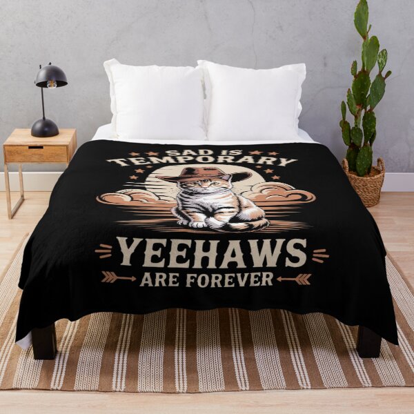 Item preview, Sad is Temporary Yeehaws are Forever designed and sold by NetoGalaxy.