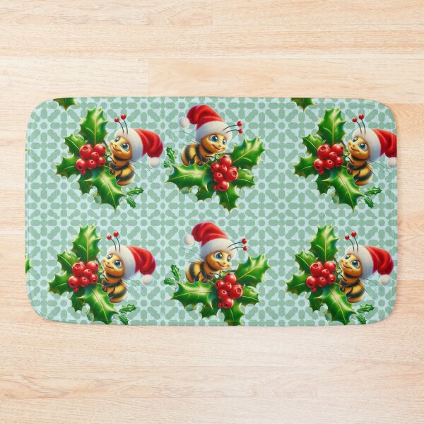Item preview, Seamless Christmas Bee Holiday Blanket Pattern designed and sold by HopeAndHustle.