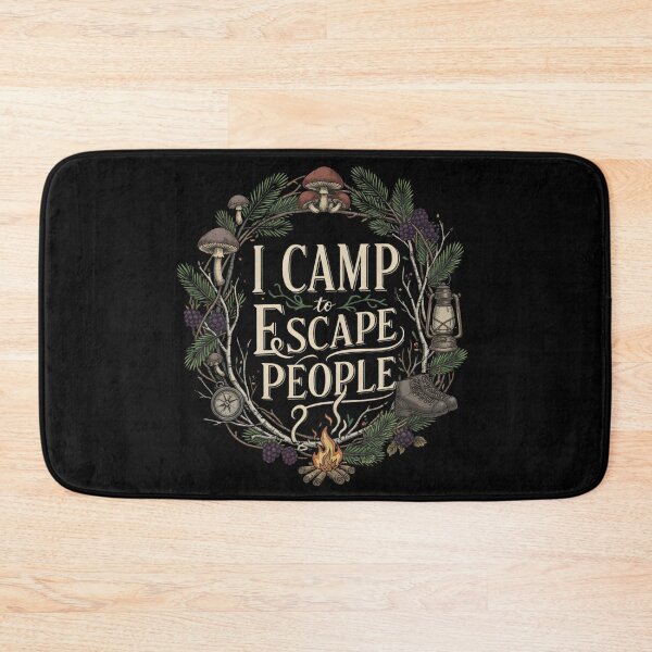 Item preview, I CAMP TO ESCAPE PEOPLE introvert camp club hiking lover silence of the nature hiking fanatic hike and camp camping lover designed and sold by Jt41.