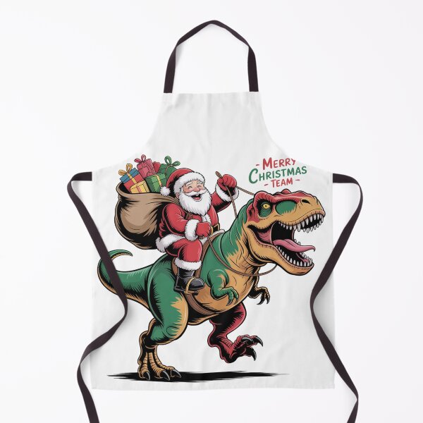 Item preview, Funny Santa Riding Dinosaur Christmas Xmas Gift Idea Santa's Merry Christmas squad  designed and sold by kaka8888.