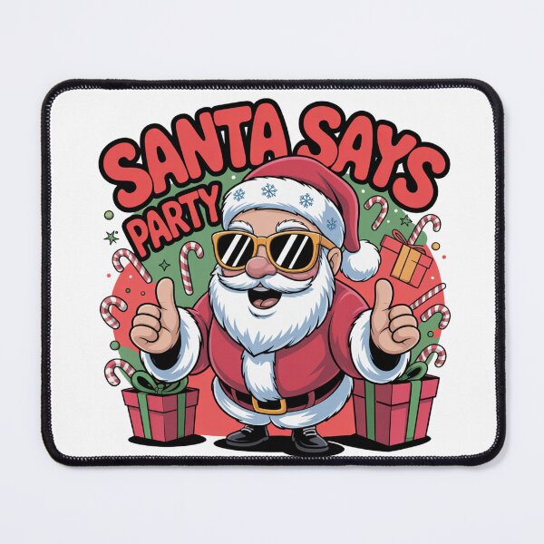 Item preview, Funny Santa says party Christmas Xmas Gift Idea Merry Christmas squad designed and sold by kaka8888.