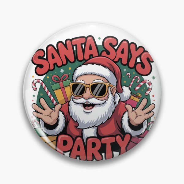 Item preview, Funny Santa says party Christmas Xmas Gift Idea  Merry Christmas squad  designed and sold by kaka8888.