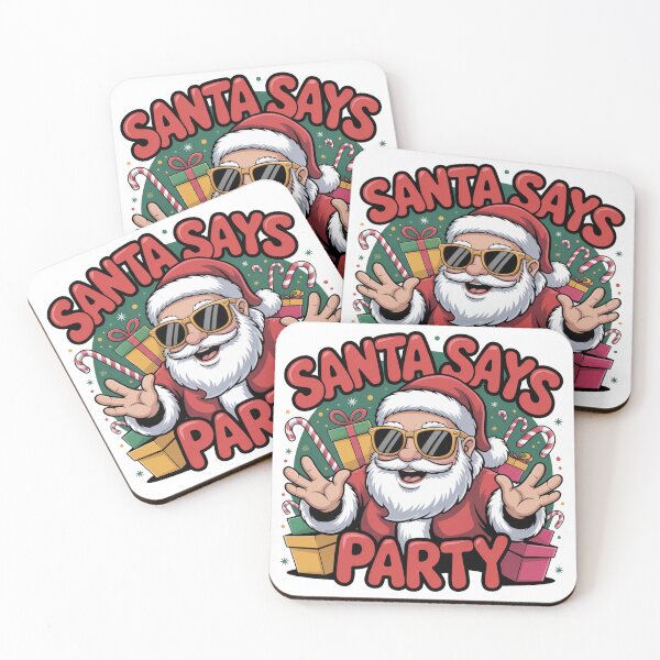 Item preview, Funny Santa says party Christmas Xmas Gift Idea  Merry Christmas squad  designed and sold by kaka8888.