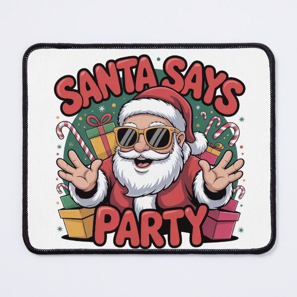 Item preview, Funny Santa says party Christmas Xmas Gift Idea Merry Christmas squad designed and sold by kaka8888.