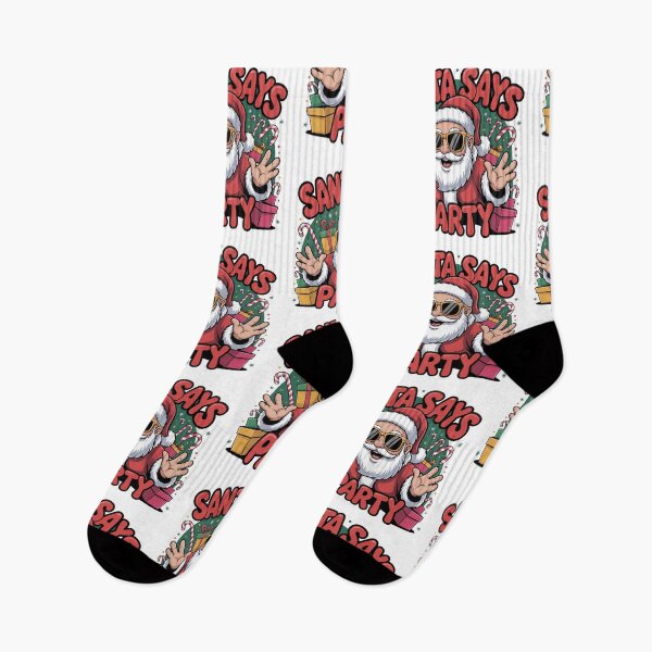 Item preview, Funny Santa says party Christmas Xmas Gift Idea  Merry Christmas squad  designed and sold by kaka8888.