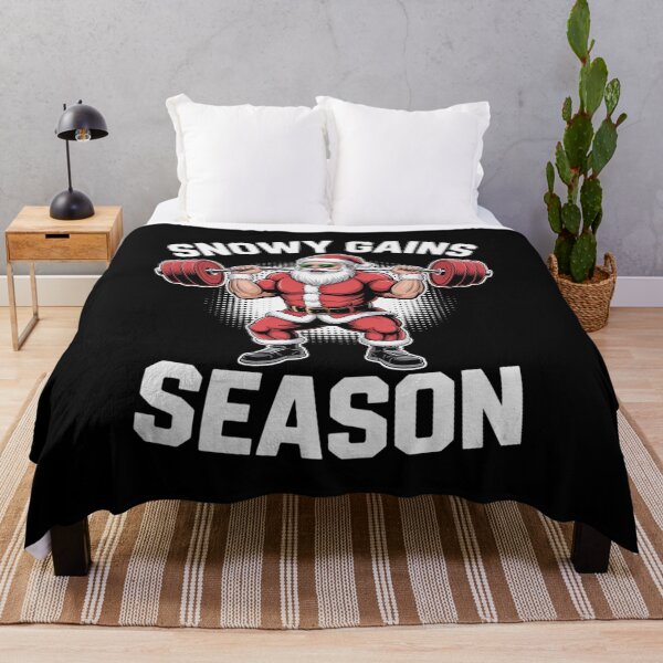 Item preview, Santa Claus Snowy Gains Season Funny Weight Training designed and sold by NetoGalaxy.