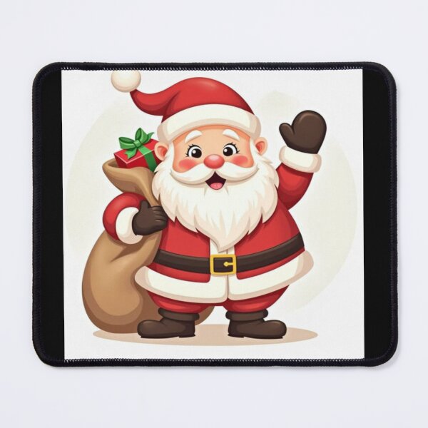 Item preview, Drawing of Cheerful Santa Carrying Gift Sack designed and sold by NivyasArtistry.