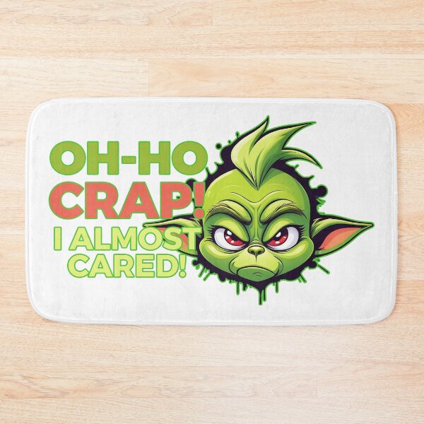 Item preview, I Almost Cared – Funny Baby Grinch Attitude Meme designed and sold by JaaGo PopLab.