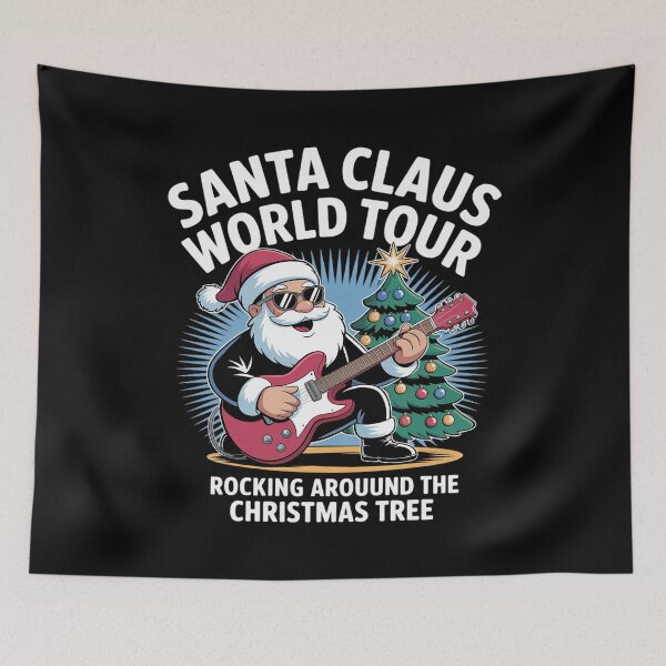 Item preview, Santa Claus World Tour Rocking Around The Christmas Tree designed and sold by NetoGalaxy.