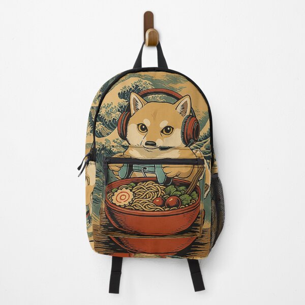 Item preview, Shiba Inu Gamer Ramen Bowl Japanese Wave designed and sold by FemmeForge.