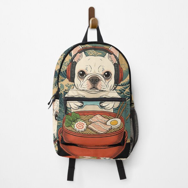 Item preview, French Bulldog Gamer Ramen Bowl designed and sold by FemmeForge.