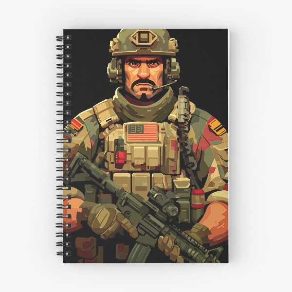 Item preview, Modern tactical soldier portrait with helmet and headset designed and sold by Piotrek0001.