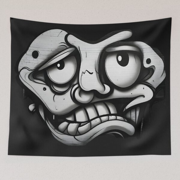 Item preview, un diseño de cara de graffiti designed and sold by aledfychan.