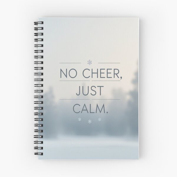 Item preview, No Cheer JusQuiet Winter Aesthett Calm Winter Poster  designed and sold by Lazy Planet.