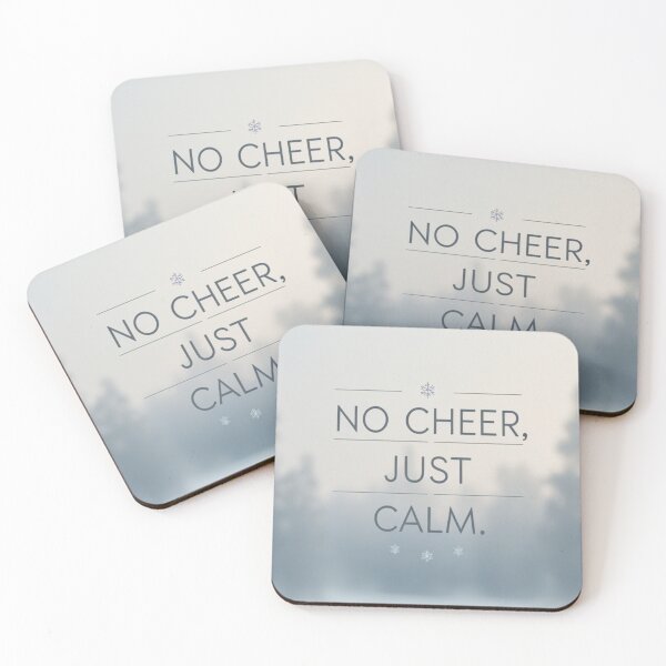 Item preview, No Cheer JusQuiet Winter Aesthett Calm Winter Poster  designed and sold by Lazy Planet.