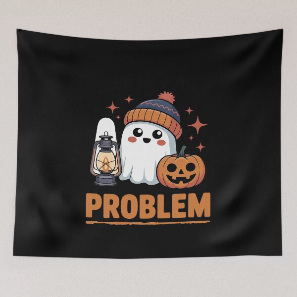 Item preview, Sarcastic I Identify As A Problem Halloween Ghost Quote designed and sold by SnackPAC.