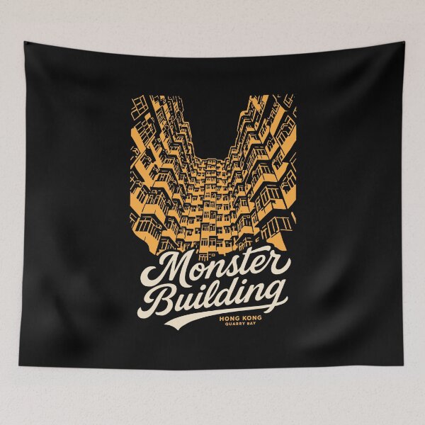 Item preview, Monster Building Urban Density Hong Kong designed and sold by Boogosh.