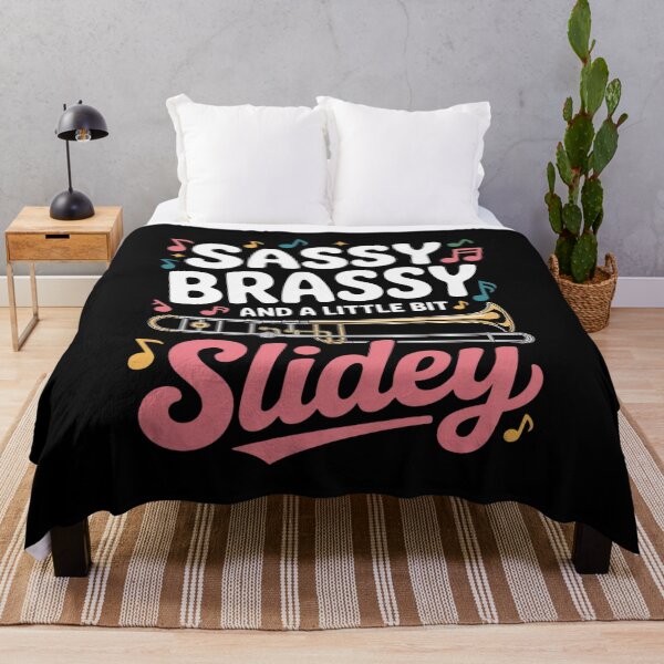 Item preview, Sassy Brassy Bit Slidey Marching Band Jazz Musician Trombone designed and sold by SnackPAC.