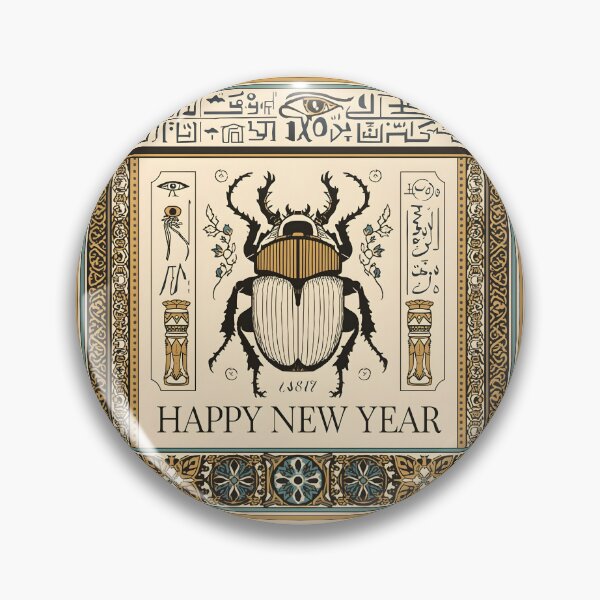 Item preview, Golden Scarab Beetle | Ancient Egyptian New Year Talisman designed and sold by TheCuriousPawn.