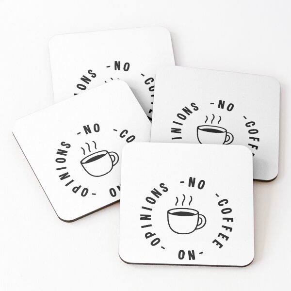 Item preview, No Coffee No Opinions Funny Sarcastic Shirt designed and sold by ChameraDesign.