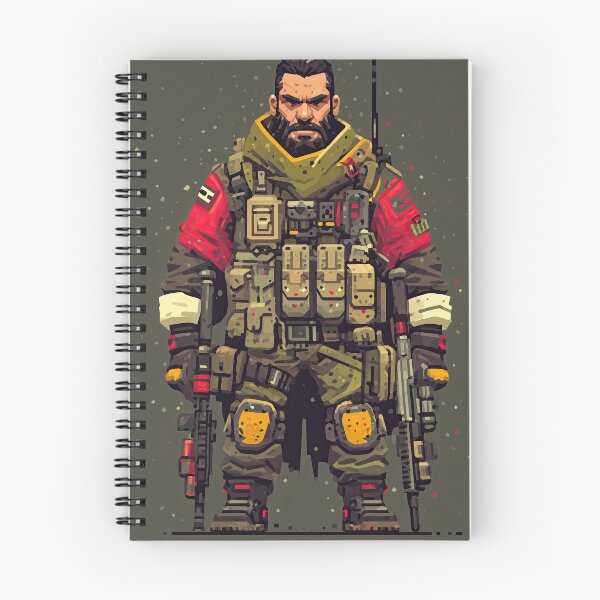 Item preview, Heavy armored futuristic soldier with red tactical accents designed and sold by Piotrek0001.