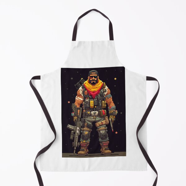 Item preview, Muscular mercenary with red scarf and dark sunglasses designed and sold by Piotrek0001.