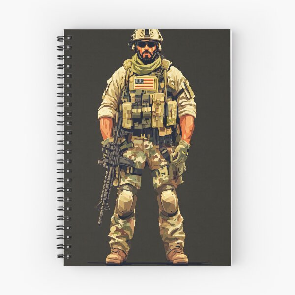 Item preview, Special forces operator standing ready in camouflage gear designed and sold by Piotrek0001.