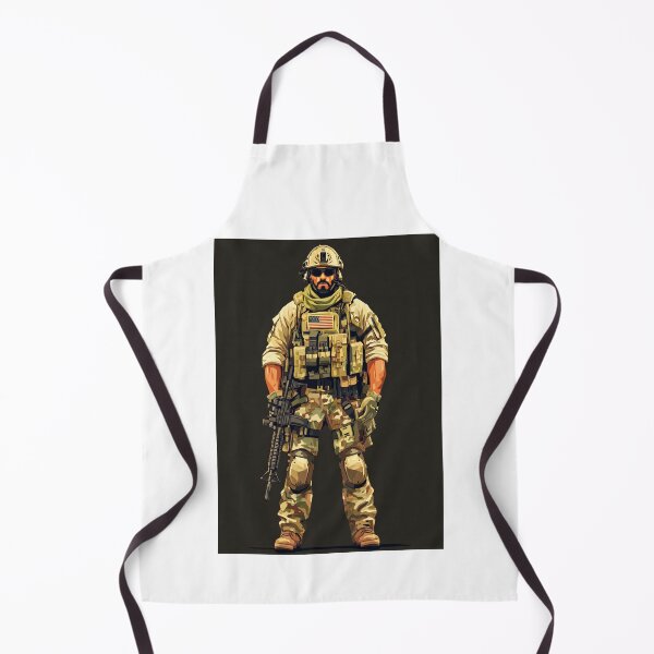 Item preview, Special forces operator standing ready in camouflage gear designed and sold by Piotrek0001.