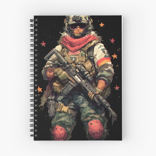 Item preview, Female tactical operator with red scarf and stars designed and sold by Piotrek0001.