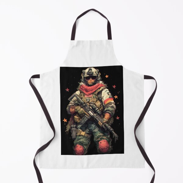 Item preview, Female tactical operator with red scarf and stars designed and sold by Piotrek0001.