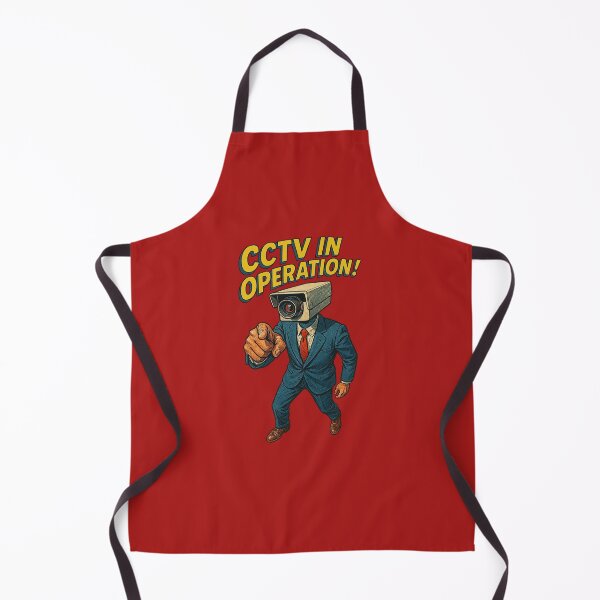 Item preview, CCTV in Operation – Vintage Retro Camera Man Poster Style designed and sold by The Devil's Bargain.