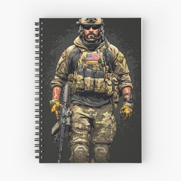 Item preview, Bearded american operator with sunglasses and tactical headset designed and sold by Piotrek0001.