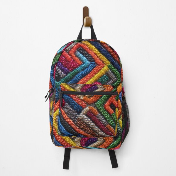Item preview, Vibrant Geometric Faux Embroidery designed and sold by Nicholas Panek.