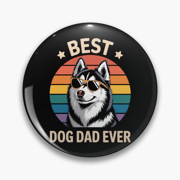 Item preview, Best Dog Dad Ever Siberian Husky Father's Day Gift designed and sold by CruelShadesSt.