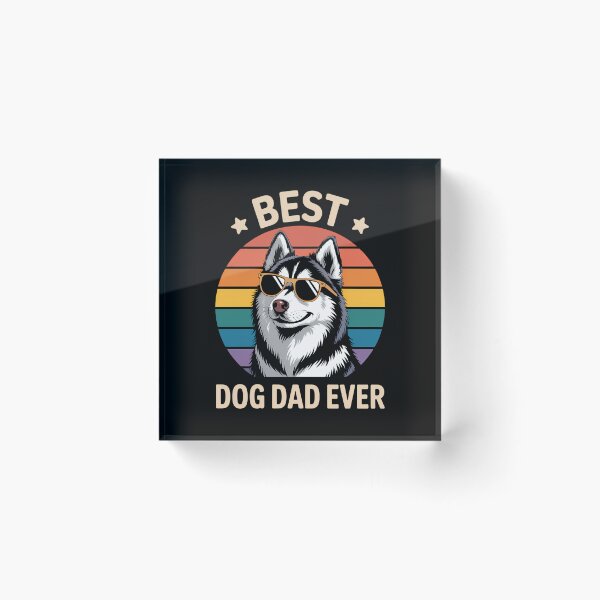 Item preview, Best Dog Dad Ever Siberian Husky Father's Day Gift designed and sold by CruelShadesSt.
