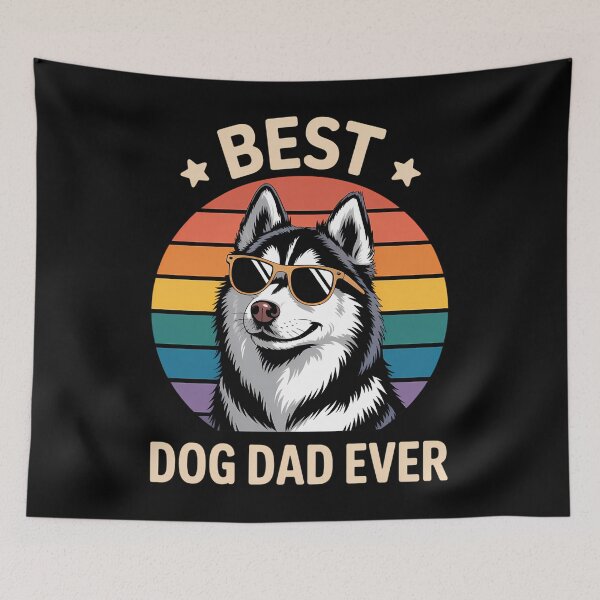 Item preview, Best Dog Dad Ever Siberian Husky Father's Day Gift designed and sold by CruelShadesSt.