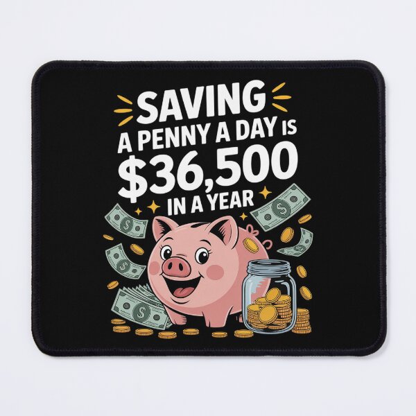Item preview, Saving A Penny A Day Funny Piggy Bank Money designed and sold by SnackPAC.