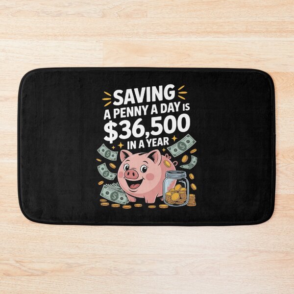 Item preview, Saving A Penny A Day Funny Piggy Bank Money designed and sold by SnackPAC.