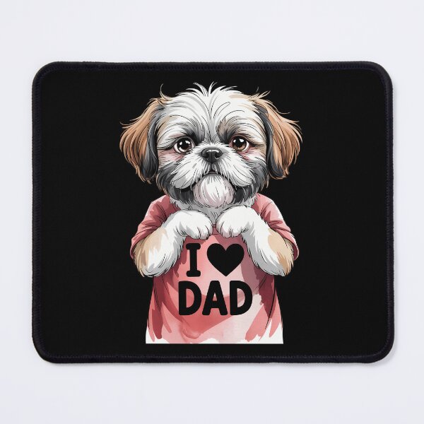 Item preview, I Love Dad Tattoo Shih Tzu Dad Funny Father's Day designed and sold by CruelShadesSt.