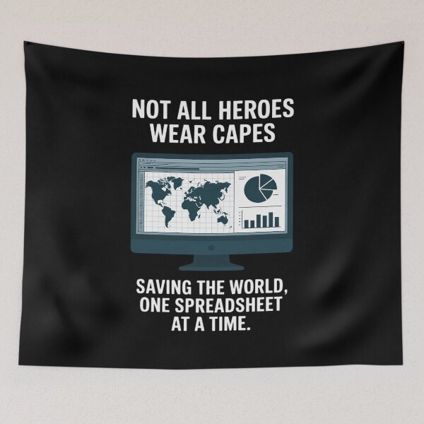 Item preview, Saving The World One Spreadsheet at a Time designed and sold by SnackPAC.