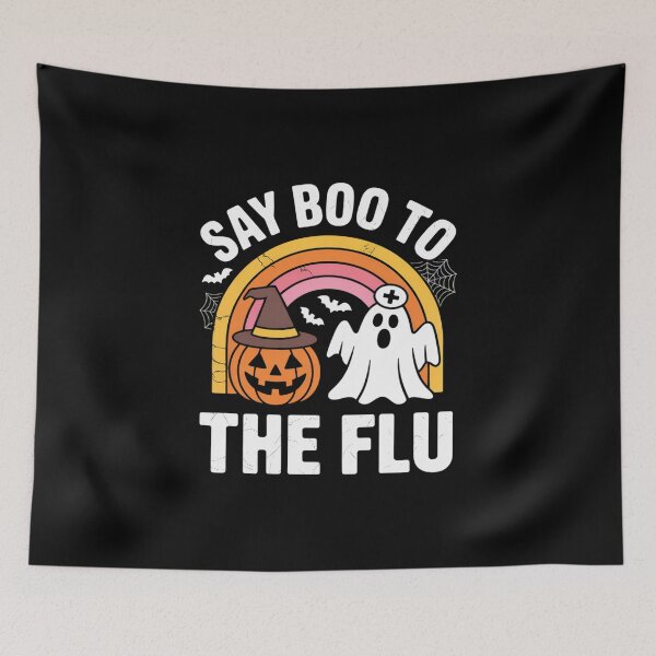 Item preview, Say Boo to The Flu Nurse Ghost Halloween Squad designed and sold by SnackPAC.